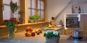 Ferienwohnung Innenräume: Designküche mit umfangreicher Ausstattung