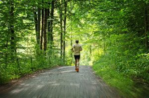 Sport im Sommer: Jogging durch die Wälder am Schluchsee